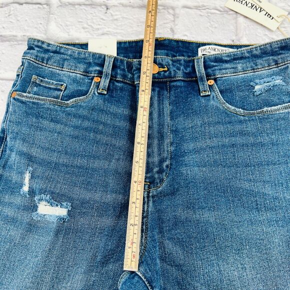 NEW Blank NYC The Bond Mid Rise Skinny Jeans Size 31 Blue Denim Stretch - Picture 9 of 12